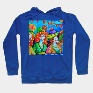 Happy Circus Clowns Hoodie